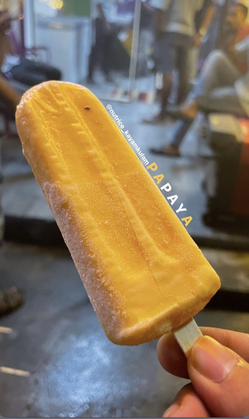 Nutrice papaya popsicle